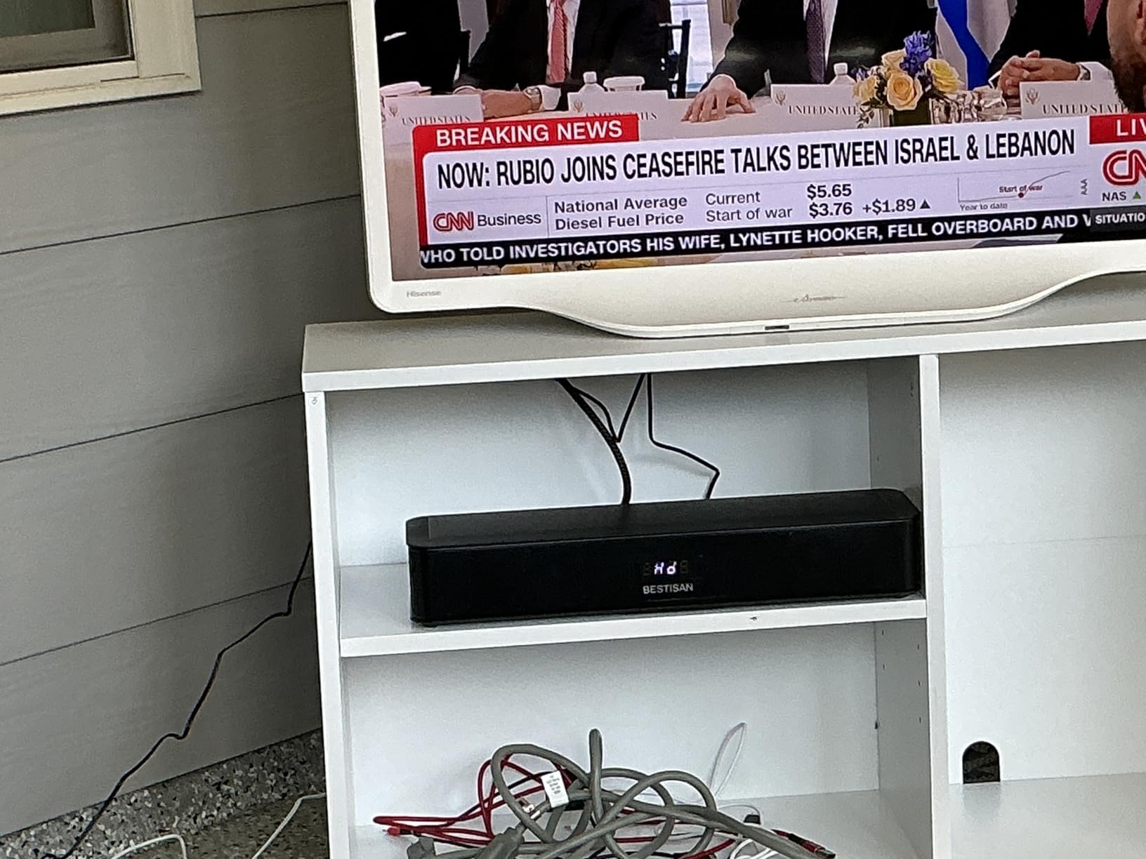 2.1ch Sound Bar with Built-in Subwoofer, 100W Peak Power, HDMI ARC/Opt/AUX/USB/Bluetooth 5.3, 3 EQ Modes & Volume Boost, 16.5