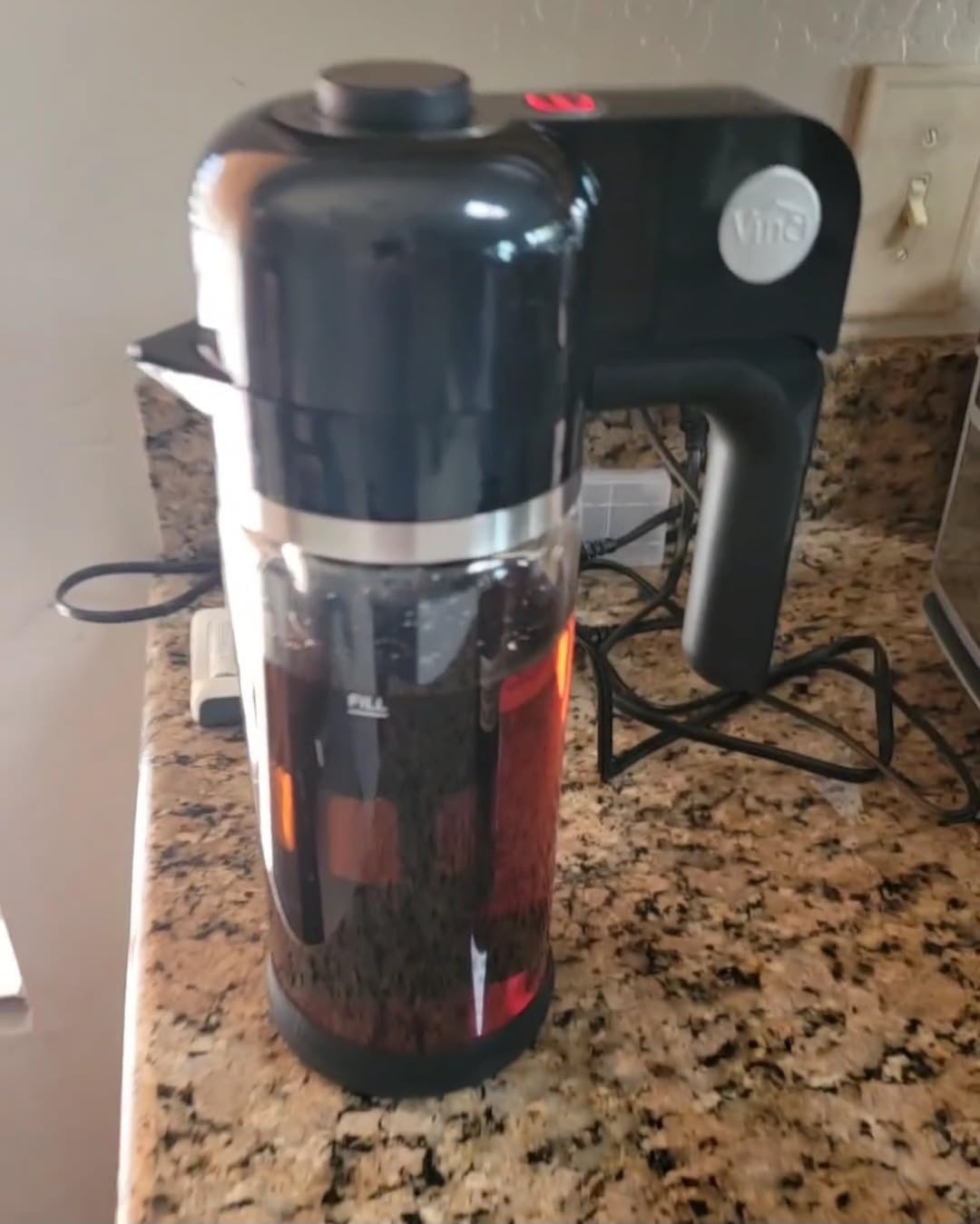 VINCI Express Electric Cold Brew Coffee Maker, 10-Minute Fast Brewer (47oz) | 3 Brew Strengths, Smooth Low-Acid Coffee, Minimal Sediment, Self-Clean Cycle, 1.4L Glass Carafe customer photo 1