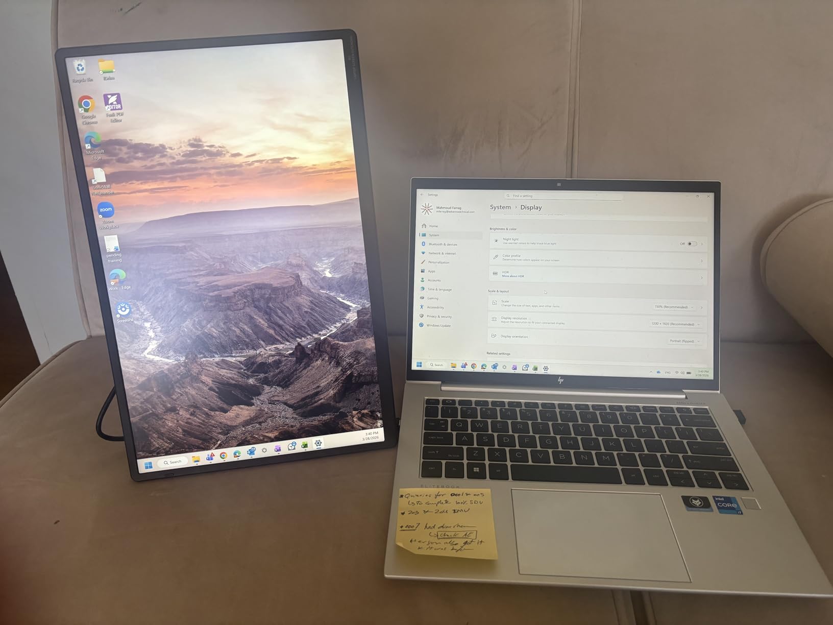 Laptop Screen Extender 1.87lbs Ultra-Portable & Ultra Slim, 14.2