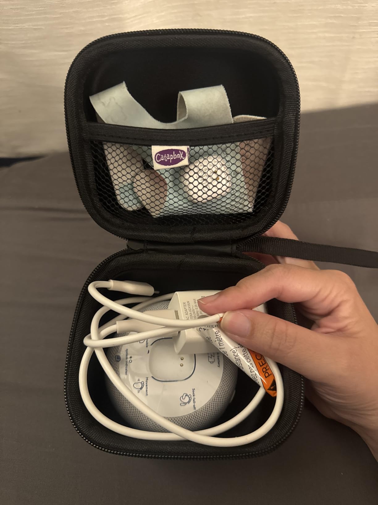 Hard Travel Case for Owlet Dream Sock Baby Sleep Monitor, Protect Storage Case for Owlet Smart Baby Monitor, Black Bag Only customer photo 1