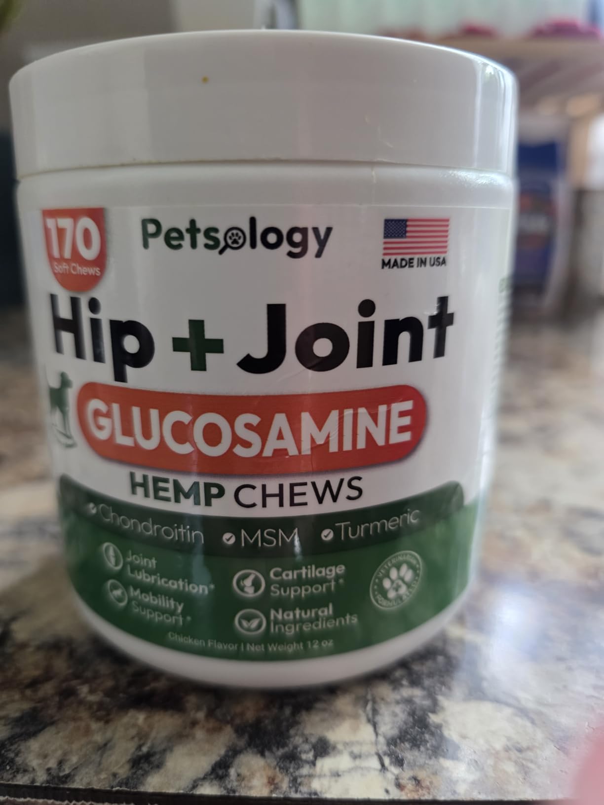 Glucosamine for Dogs - 250 Chews with Chondroitin - Hip and Joint Supplement with MSM - Turmeric - Omega 3 - Joint Pain Relief - Advanced Support for Dog Health - For Large, Medium & Small Breeds customer photo 1