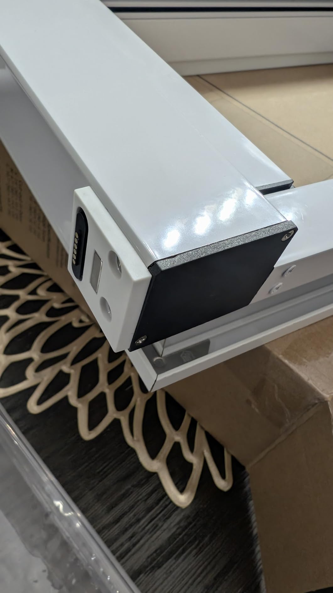 Large Dog Door for Door,Electronic Pet Automatic Door Smart Aluminum Dog Door with Dogbell Activated Auto Lift, Lockable Weatherproof Telescoping Tunnel for Small Pets(Pets Up to 100 Lb) customer photo 2