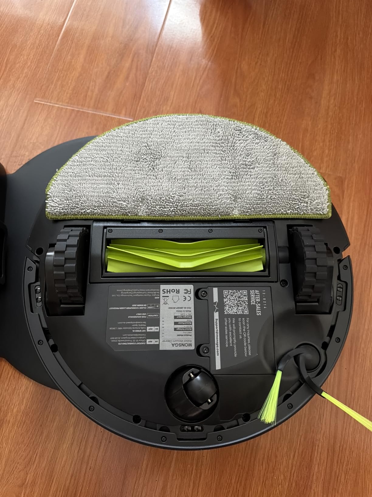 MONSGA Robot Vacuum and Mop Combo, 90 Days Self-Emptying with 8000Pa Suction, LiDAR Smart Mapping, Dual Anti-Tangle for Pet Hair, Carpet and Hard Floor customer photo 2