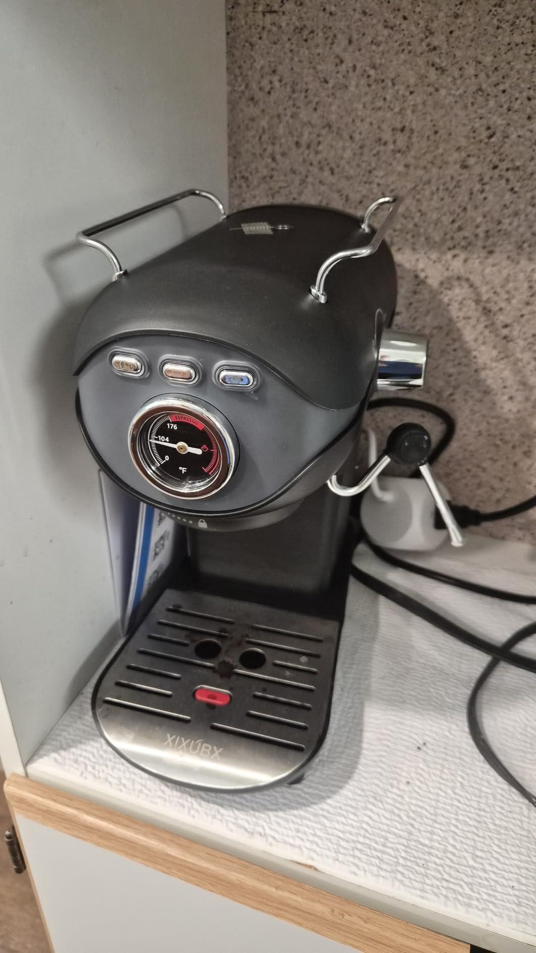 XIXUBX Espresso Machine, 20Bar Compact Espresso Maker with Milk Frother, PID Temperature Control, Low Vibration Coffee Maker for Small Kitchen, Home, Brews Latte, Cappuccino customer photo 2