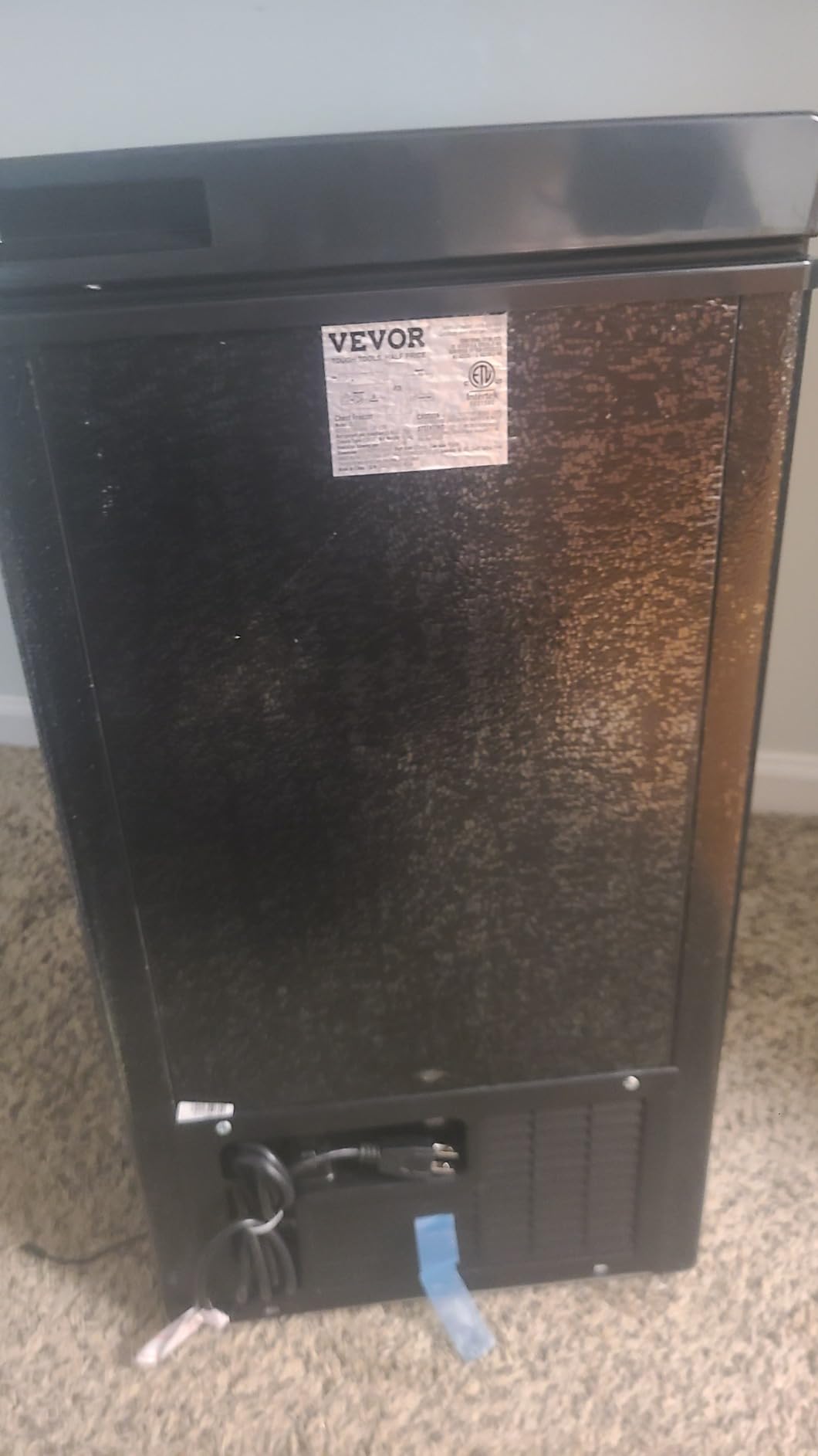 VEVOR Chest Freezer, 6.7 Cu.ft Compact Deep Freezer, Free Standing Top Open Door with 2 Removable Baskets - Garage Ready, Black customer photo 2