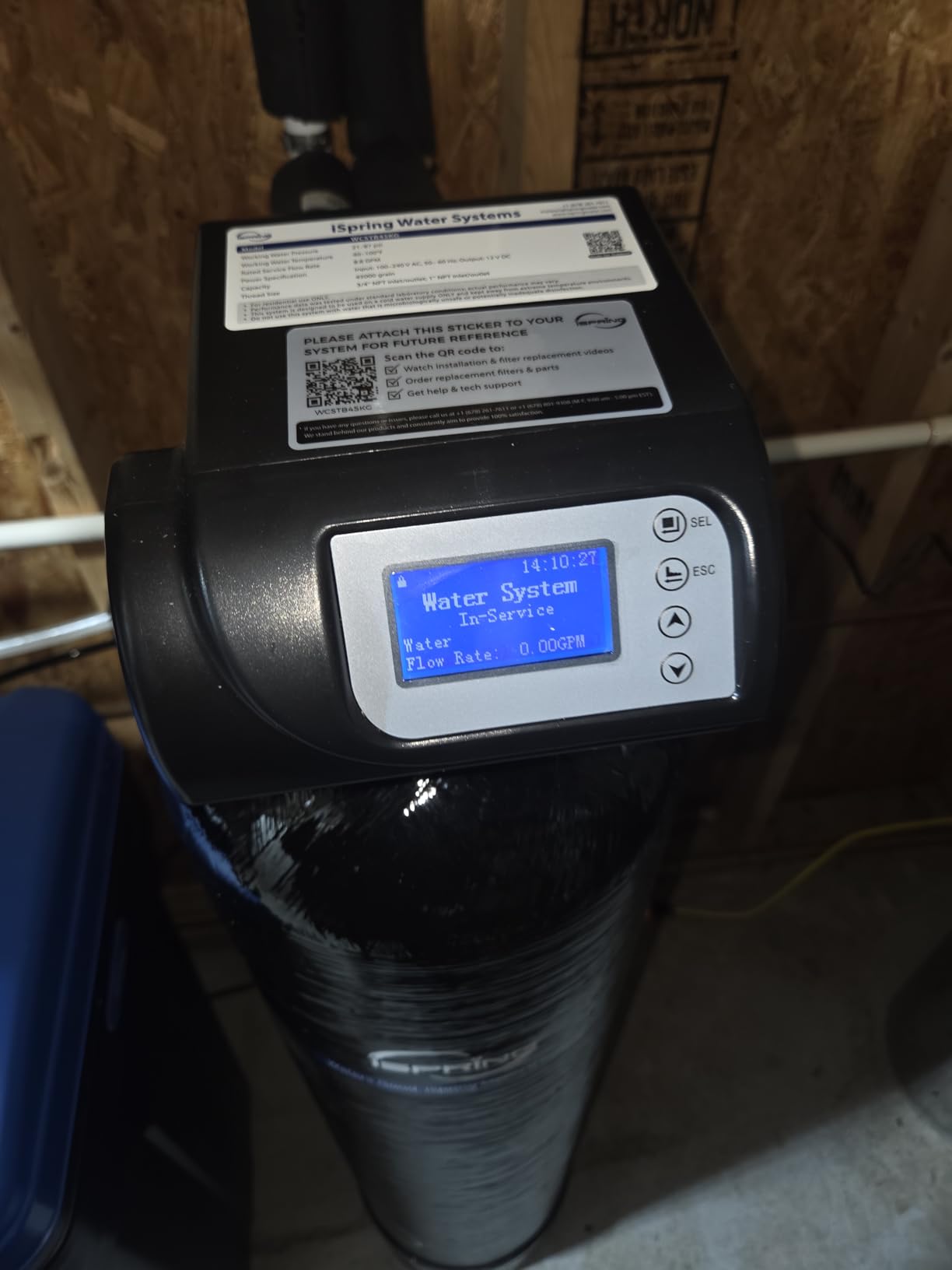 iSpring WCSTB45KG Whole House Water Softener System, 45,000 Grains High Capacity Water Softener Removes Hard Water and Scale, Automatic Backwash and Regeneration, for Whole House & Commercial Use customer photo 1