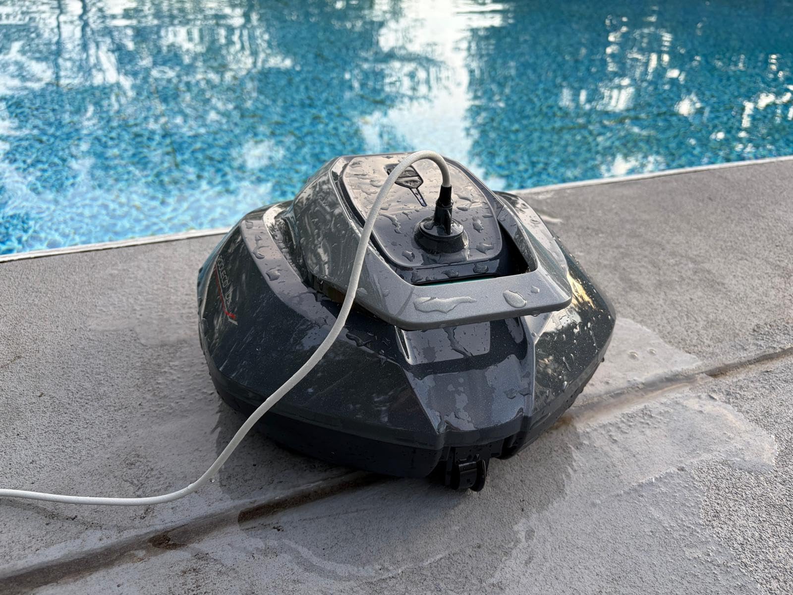 Robotic Pool Cleaner, Pool Vacuum for Above & In-Ground Pool, Dual-Motor Suction, 90Mins Runtime Automatic Self-Parking, 2.5h Fast Charging, Up to 850 Sq.ft, Pooleco S110 customer photo 1