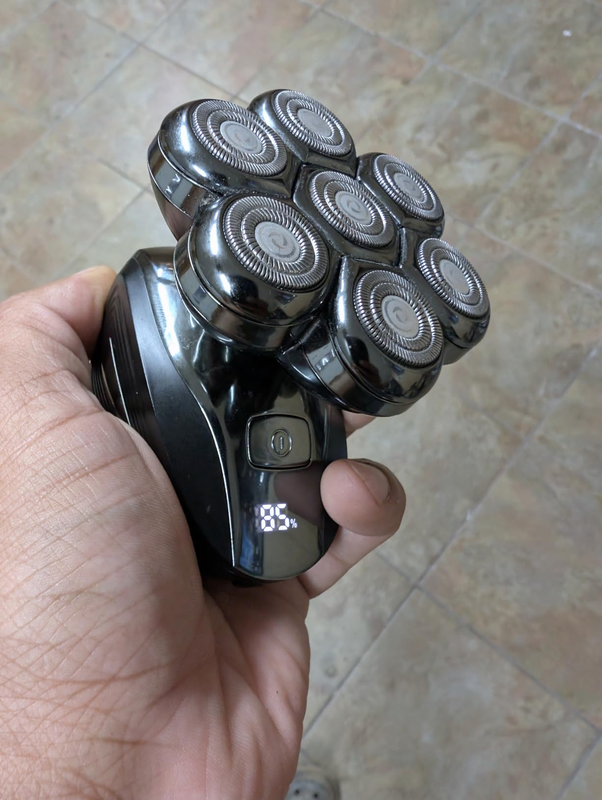 Head Shavers for Bald Men: Upgraded Detachable Head Shaver - 7D Floating Electric Razor with LED Display, IPX7 Waterproof and Type-C Fast Charging for Father's Day customer photo 1