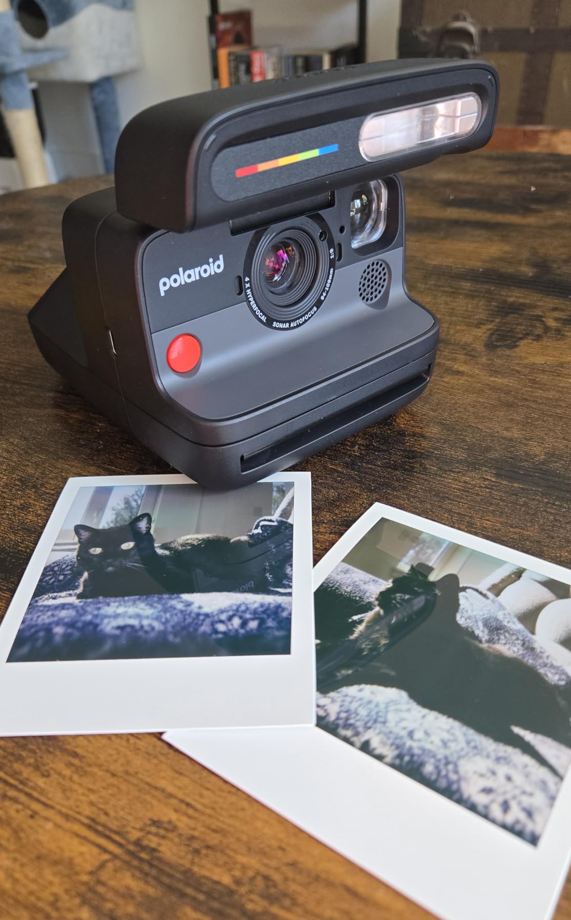 Polaroid Flip Instant Camera + Color Film Bundle (16 Photos Included) - White (6652) - Hyperfocal 4-Lens System, Sonar Autofocus, and Scene Analysis with Bluetooth Paired Companion App customer photo 2