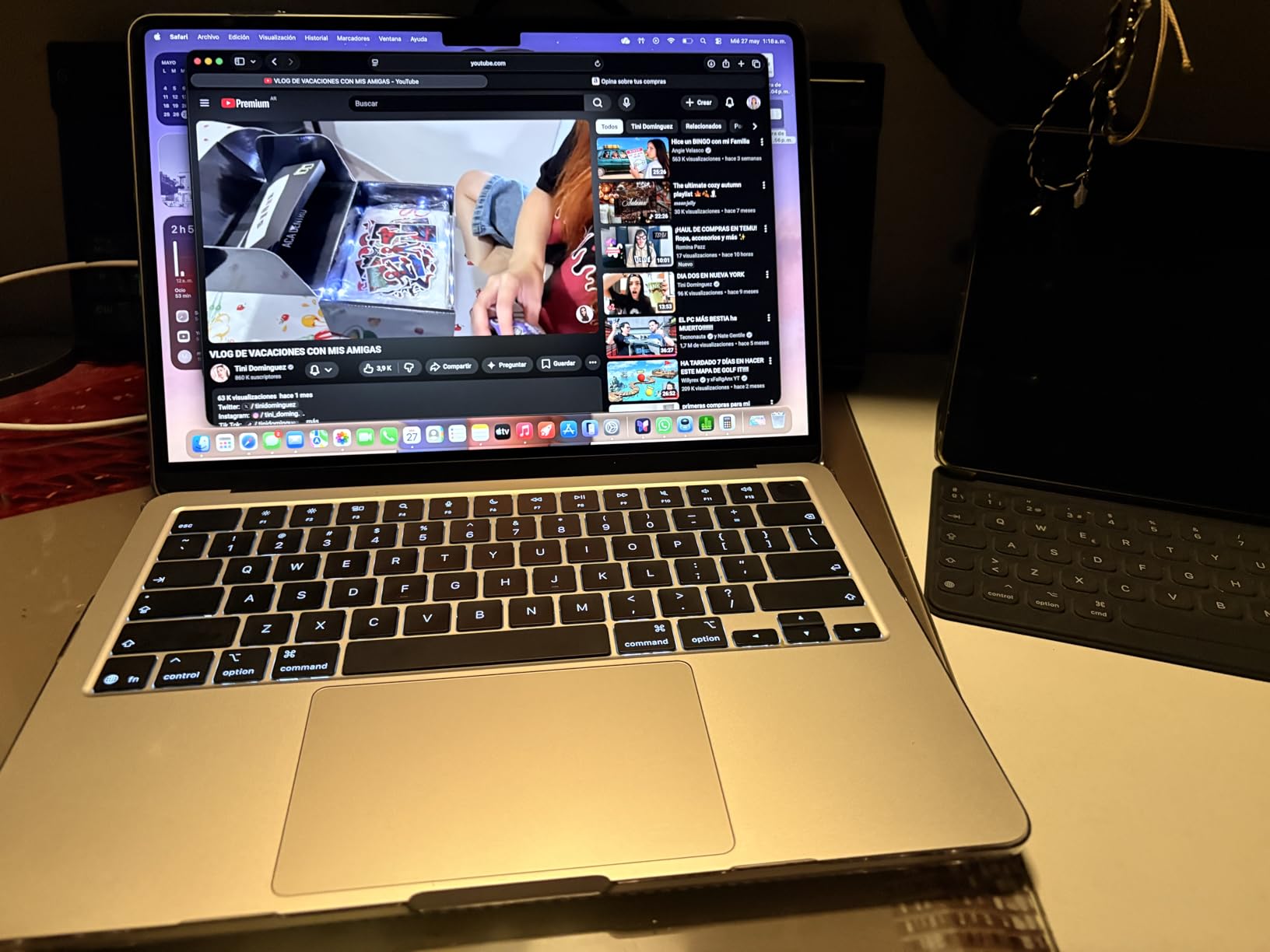 Apple 2026 MacBook Air 13-inch Laptop with M5 chip: Built for AI, 13.6-inch Liquid Retina Display, 16GB Unified Memory, 512GB SSD, 12MP Center Stage Camera, Touch ID, Wi-Fi 7; Sky Blue customer photo 1