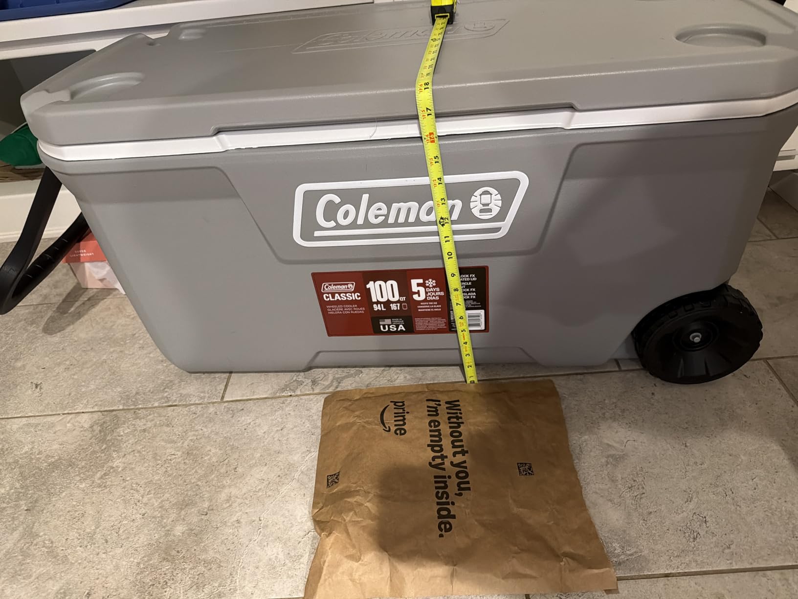 Coleman Ice Chest | 316 Series Wheeled Cooler customer photo 1