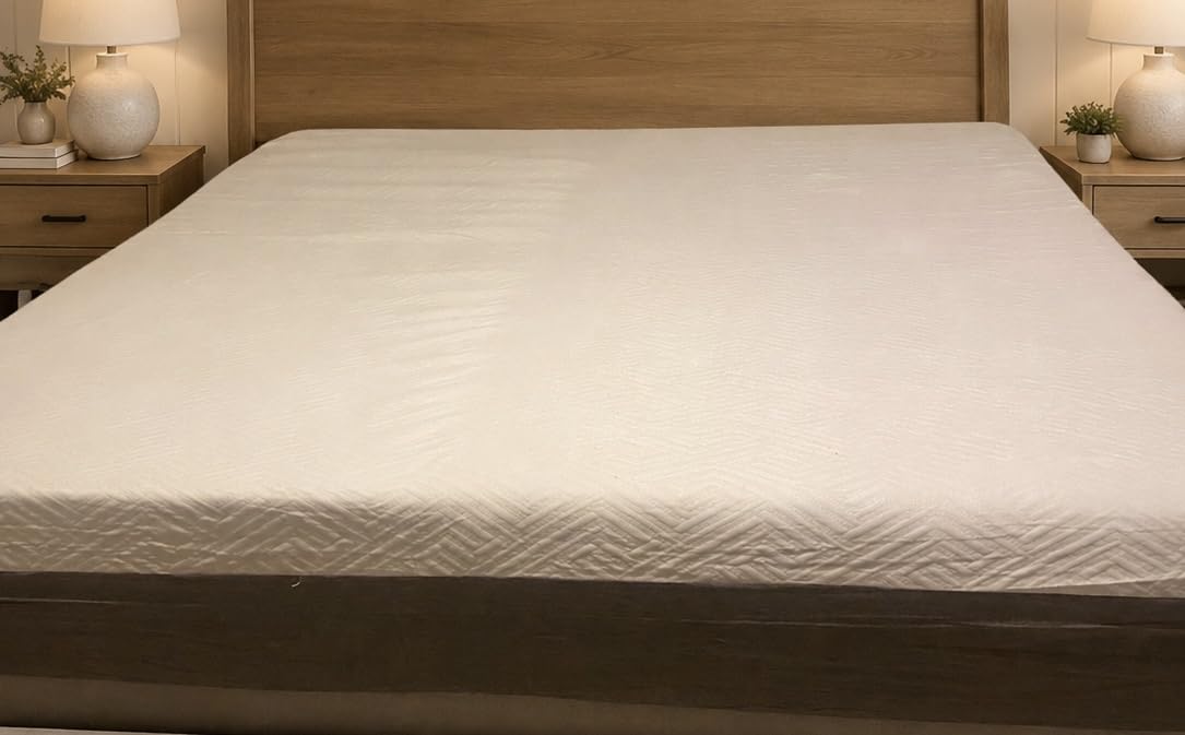 Novilla Bliss Green Tea Mattress Queen Size, 12 Inch Gel Queen Mattress Memory Foam in a Box for Hot Sleepers with Nylon Cover, Cool Comfort & Back Pain Relief & Motion Isolating with Certified Foam customer photo 1