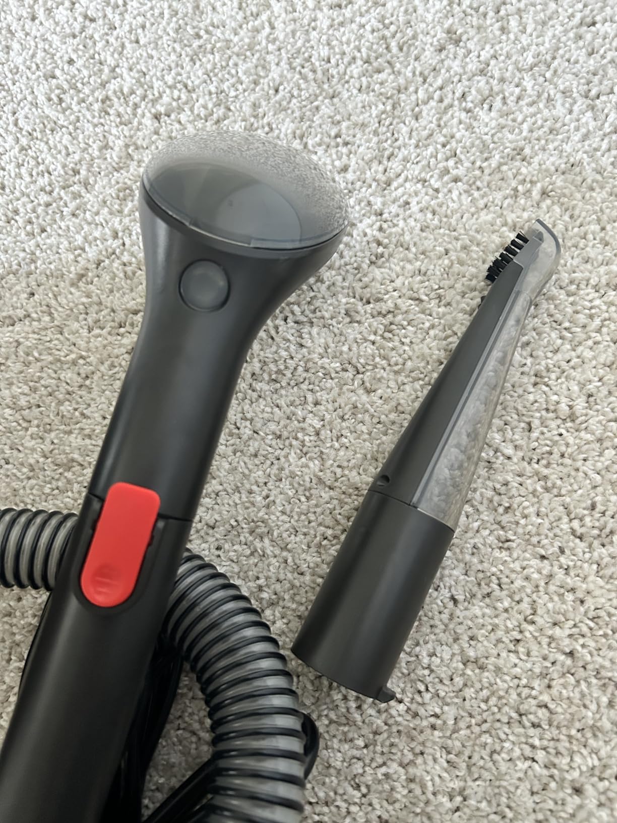 Upholstery Carpet Cleaner, MUJERBAY 15Kpa Portable Spot and Stain Cleaner Shampooer, Easy Move with Handle, 1.5-inch Deep Cleaning Machine for Couch, Stairs, Car and Pet Messes customer photo 2