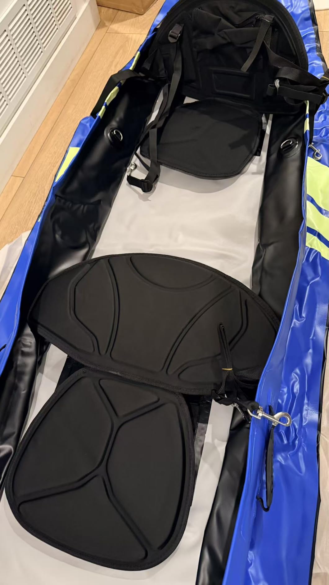 WETURE Inflatable Kayak 2 Person, Tandem Touring Kayaks for Adults, 12.5FT 507 LBS Capacity, Portable Kayak with Luminous Strips, Adjustable Kayak Seat, 2 Paddles, 2 Tail Fins, Pump & Storage Bag customer photo 1