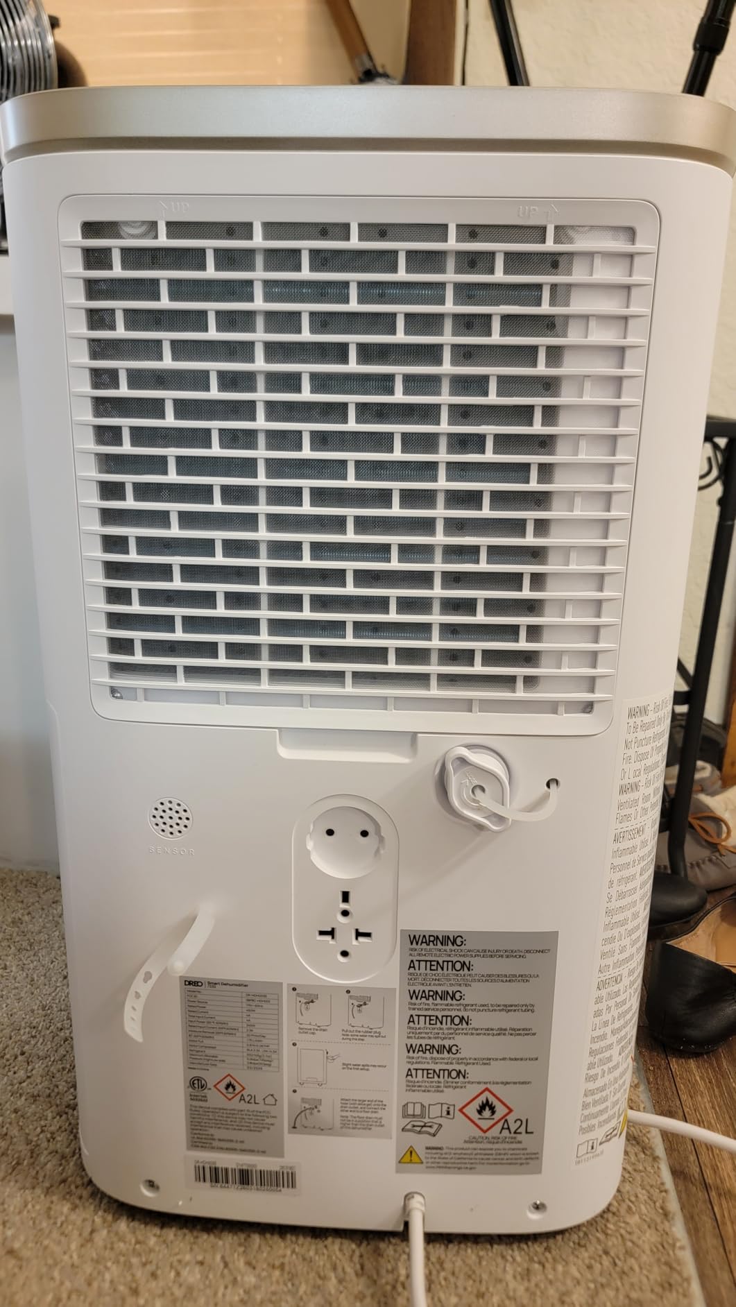 DREO Max 73 Pint Smart Dehumidifier (Energy Star 2026), 7L Large Water Tank, Quiet 42dB for Basement, Home & Large Room up to 2000 Sq Ft, Drain Hose Included, Auto Humidity Control, 3 Fan Speeds, Timer customer photo 2
