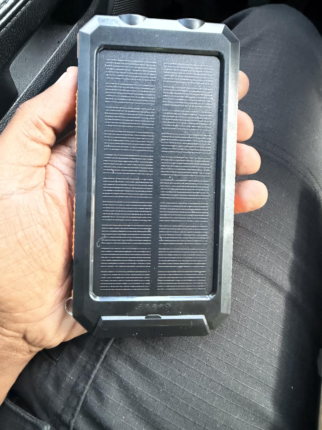 Durecopow Solar Charger Power Bank 20,000mAh, Portable Charger, 4 Cables 3 Ports Fast Charging External Battery Pack with Solar Panel customer photo 2