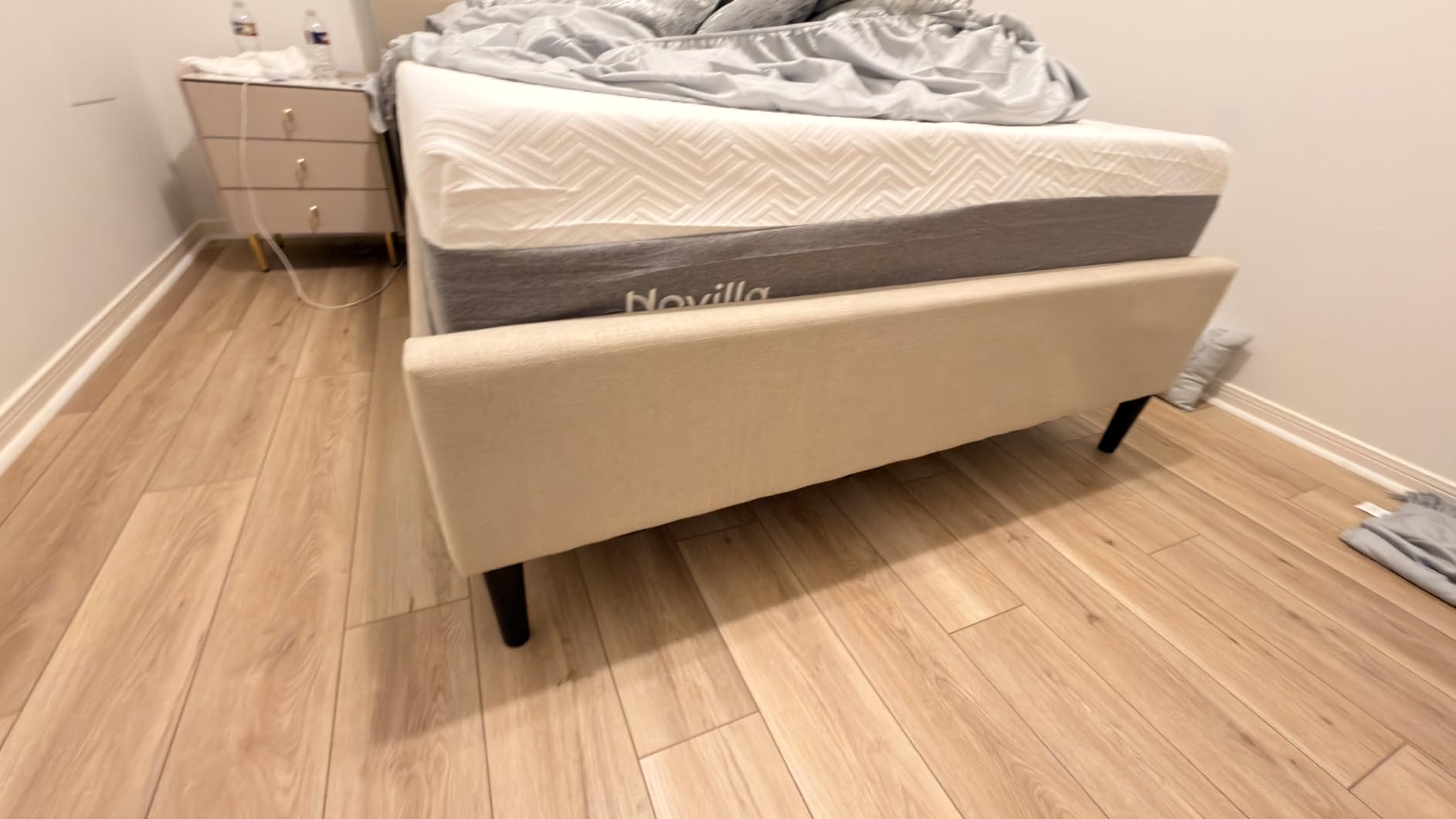 Novilla King Size Mattress, 12 Inch Gel Memory Foam King Mattress in a Box for Pressure Relieving & Cooling Comfort, Triple Foam Layers for Spinal Support & Motion Isolating, CertiPUR US Certified customer photo 2
