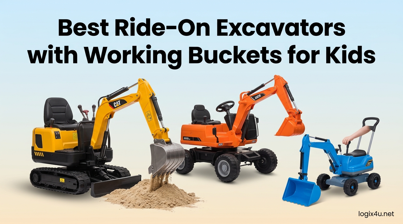Best Ride-On Excavators with Working Buckets for Kids