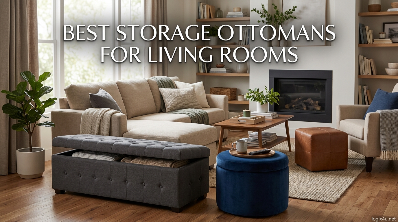 Best Storage Ottomans for Living Rooms