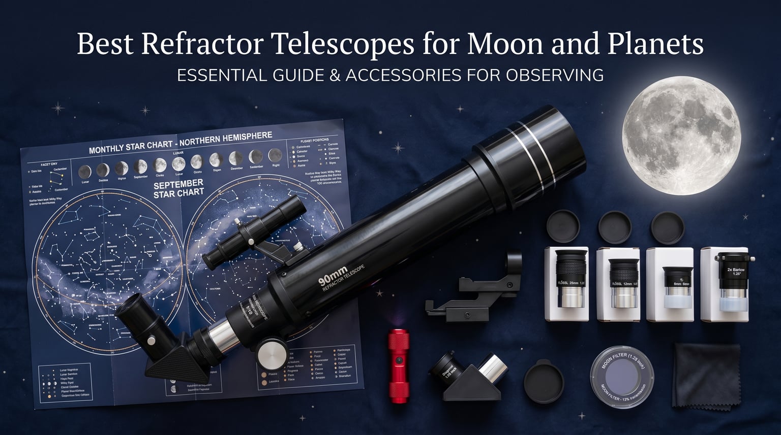 Best refractor telescopes for moon and planets