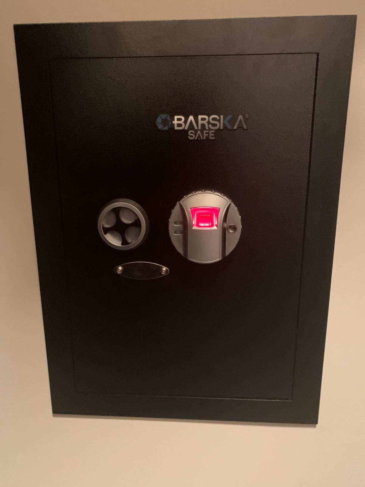 Barska Biometric Fingerprint Steel Wall Safe with Adjustable Shelves, DOJ Certified with Pry-Resistant Deadbolts customer photo 1