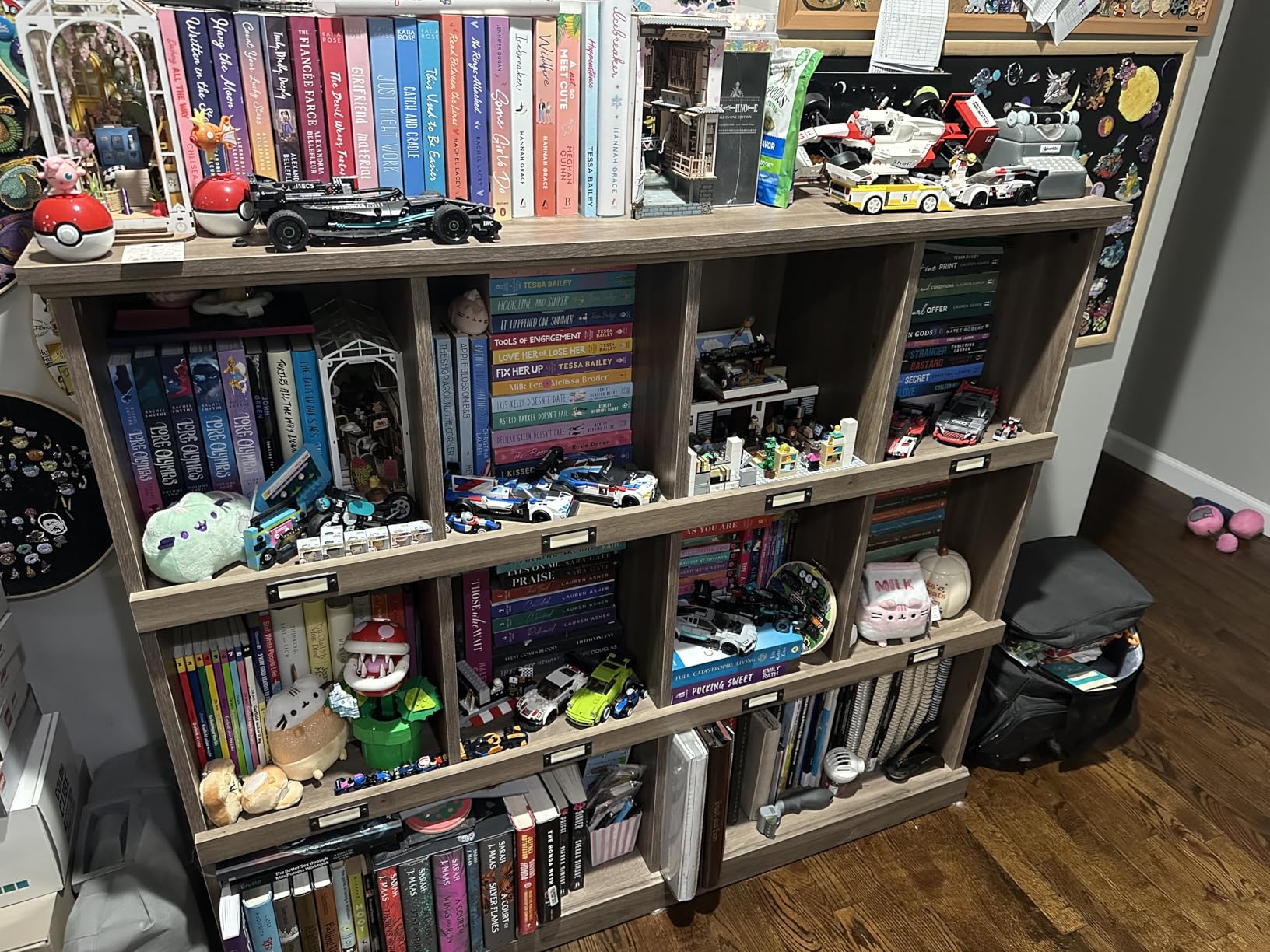 Sauder Barrister Lane Cubby Bookcase, Stylish Organization Furniture, Cube Storage customer photo 2