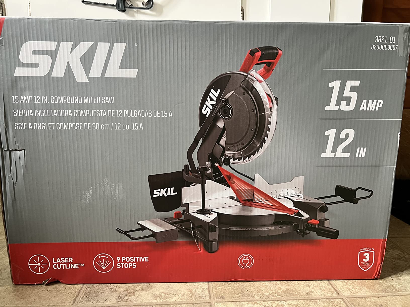 SKIL 3821-01 12-Inch Quick Mount Compound Miter Saw with Laser customer photo 1
