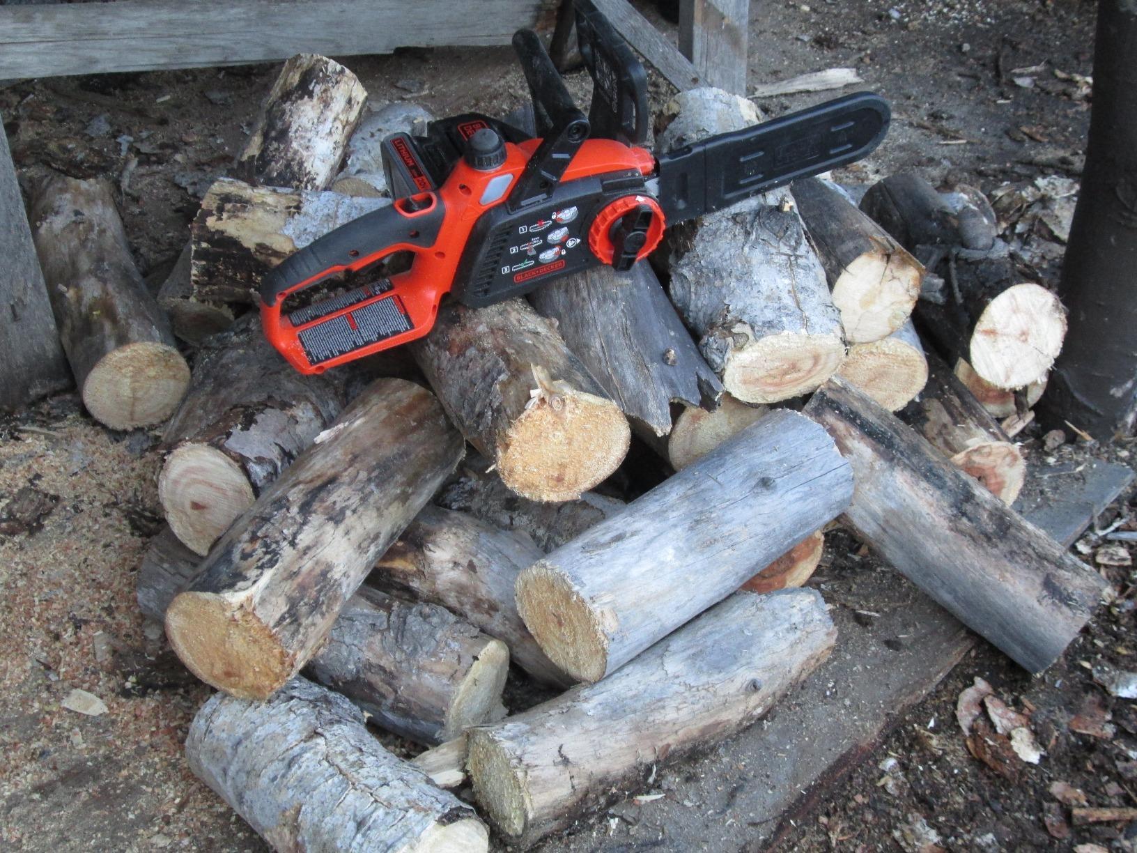 BLACK+DECKER 20V MAX Electric Chainsaw, 10 inch Cordless Chainsaw with Battery and Charger Included, Automatic Oiler, Low Kickback Power Chain Saws (LCS1020) customer photo 1