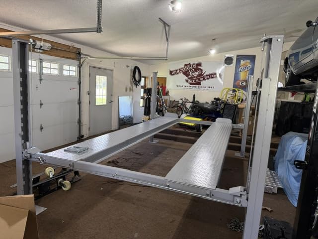 TRIUMPH NSS-8 8000Lbs 4 Post Storage Service Car Auto Lift Truck Hoist customer photo 2