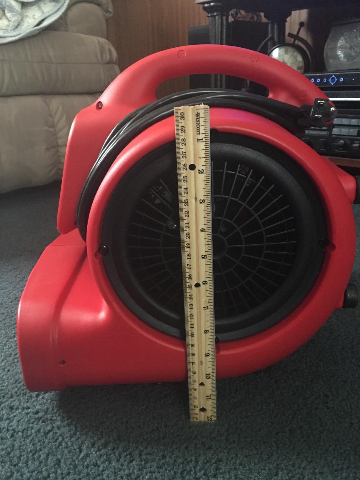 XPOWER P-430 Pro 1/3 HP 2000 CFM Centrifugal Air Mover, Carpet Dryer, Floor Fan, Blower, for Water Damage Restoration, Janitorial, Plumbing, Home Use customer photo 2
