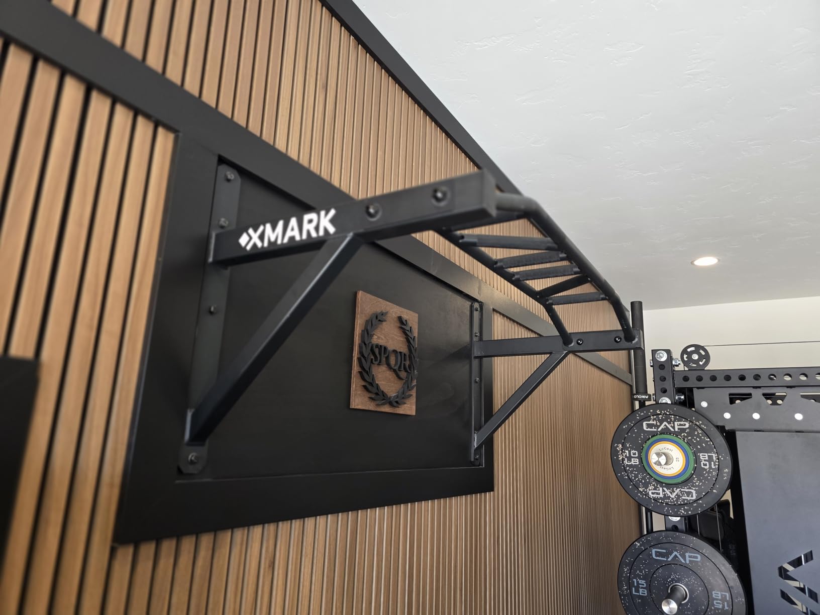 XMark Commercial Wall Mounted Multi Grip Pull Up Bar Ranked Number 1 Men's Health customer photo 1