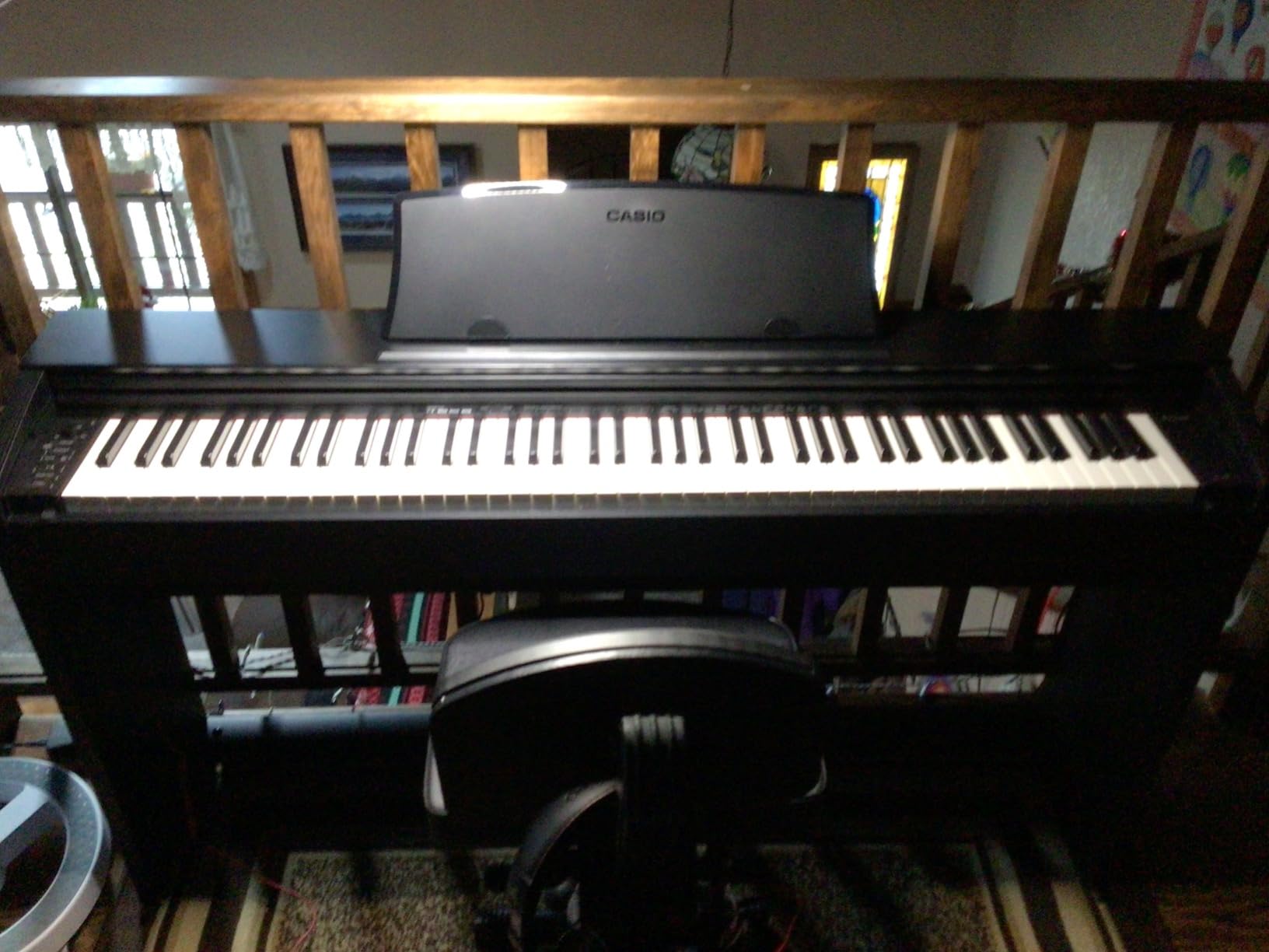 Casio Privia PX-770 - 88-Key Weighted Console Digital Piano | Tri-Sensor II Scaled Hammer Action Keys | AiR Sound Source, 19 Tones, Concert Play, 16W Stereo Speakers, USB-MIDI | Elegant Brown Cabinet customer photo 2