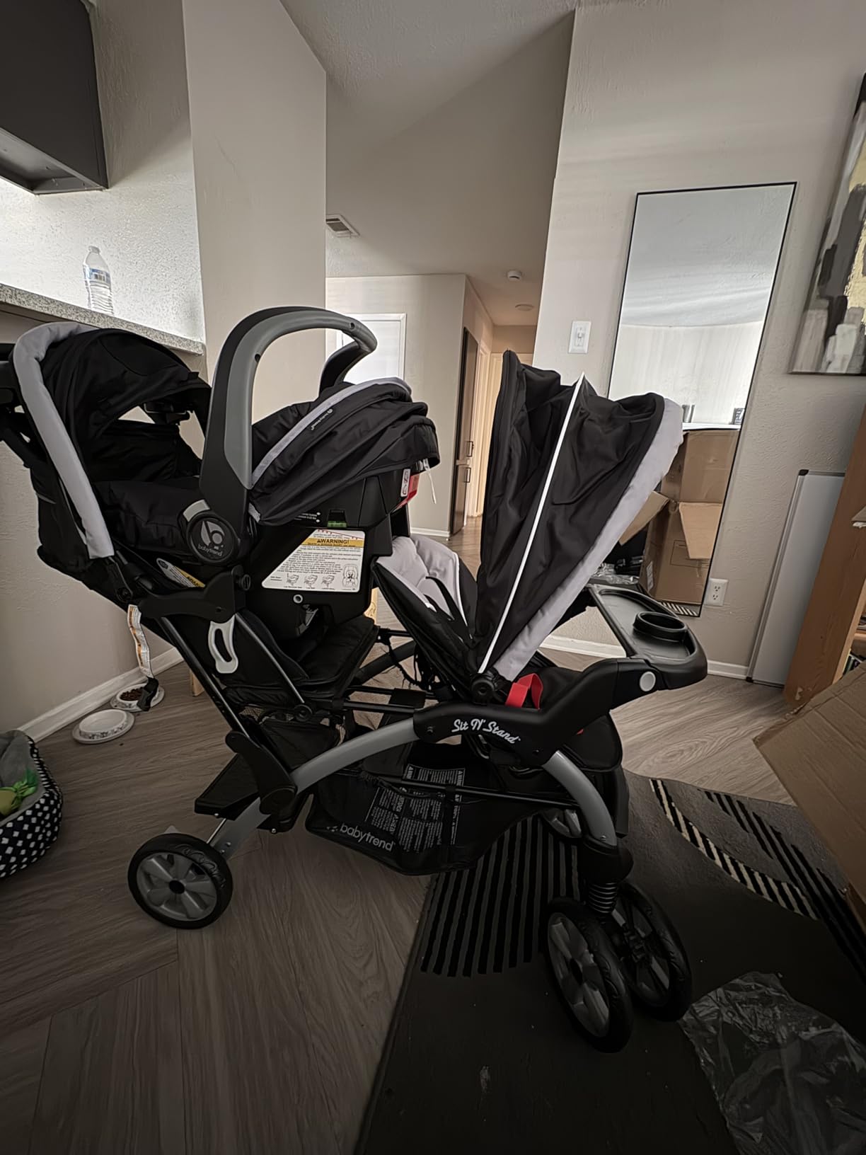 Baby Trend Infant and Toddler Double Stroller & 2 Car Seat Combo, 3 Pc Set, Stormy customer photo 1