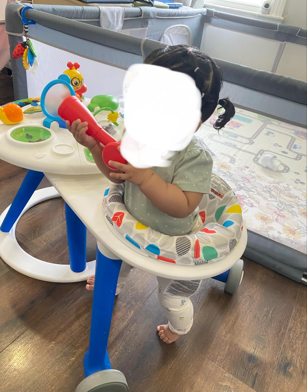 Baby Einstein 4-in-1 Activity Center & Walker with Piano, Age 6M+ | 4 ways to grow: walker, discovery table, art table & floor play customer photo 2