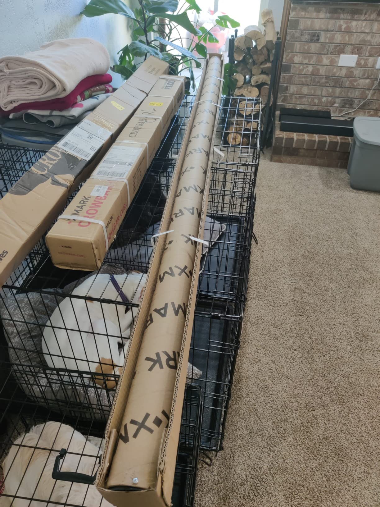 Crowbar Olympic Barbell, 20kg Training Bar, 28mm Shaft, Center Knurl, Built for Strength Training and Olympic Lifts customer photo 2