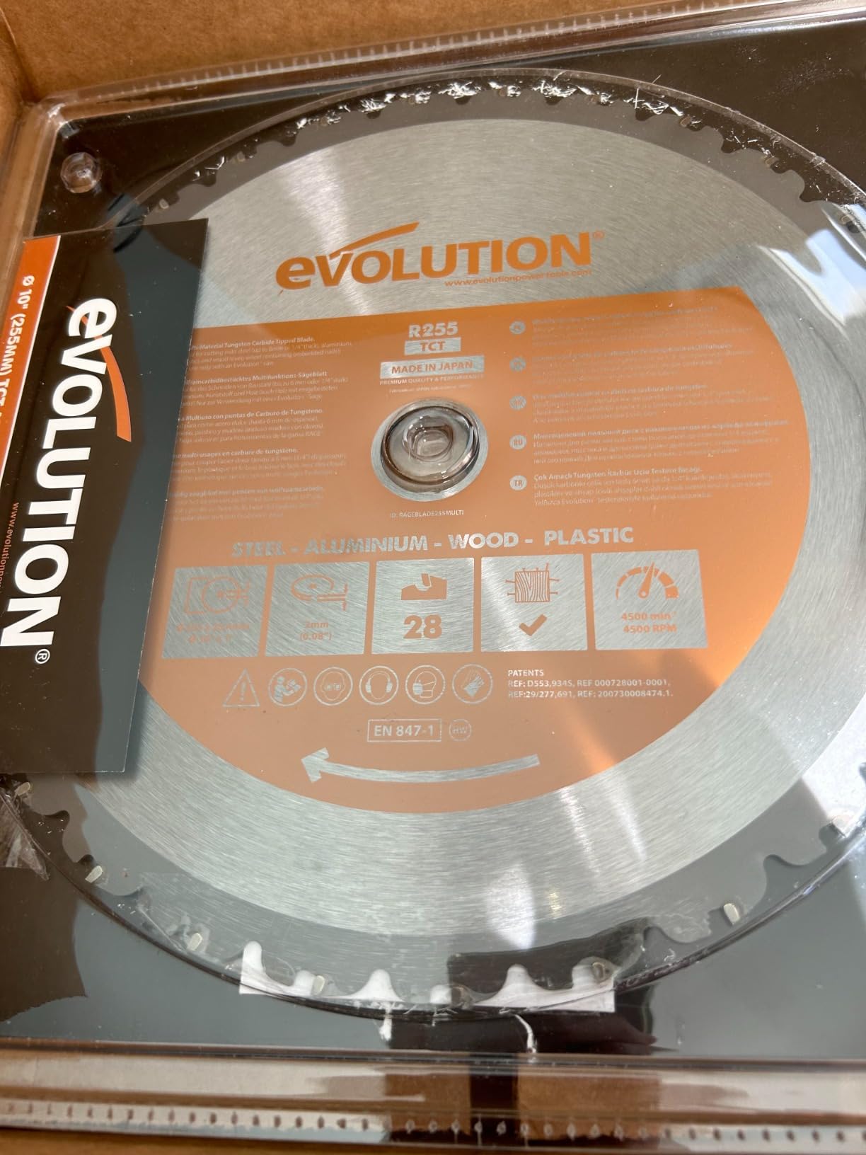 Evolution Power Tools R255SMS-DB+ 10-Inch Dual Bevel Sliding Miter Saw Multi-Material customer photo 1