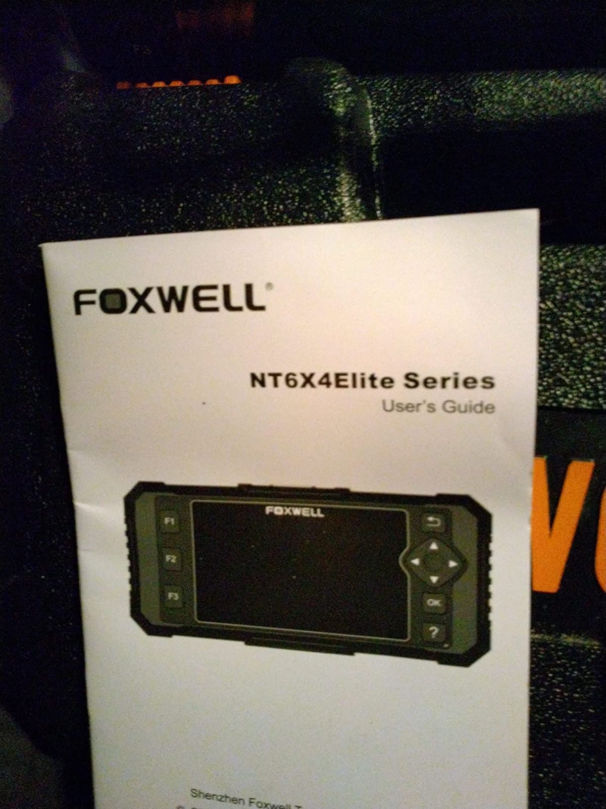 FOXWELL NT614 Elite OBD2 Scanner 4 System Code Reader Scan Engine ABS SRS Transmission, 5 Resets Oil/EPB/ABS Bleeding/SAS/Throttle Live Data, Auto VIN, WiFi Updates customer photo 1