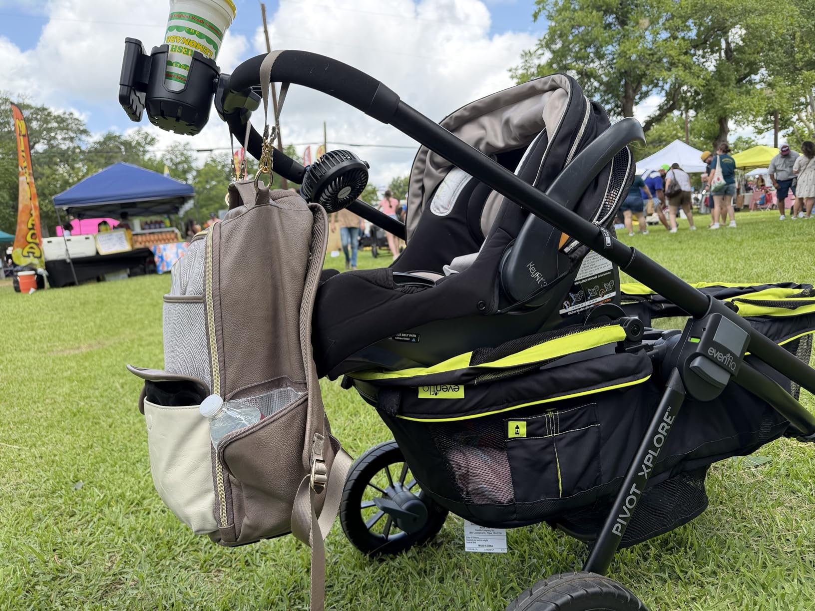 Evenflo Pivot Xplore All-Terrain Stroller Wagon (Adventurer Gray) customer photo 2