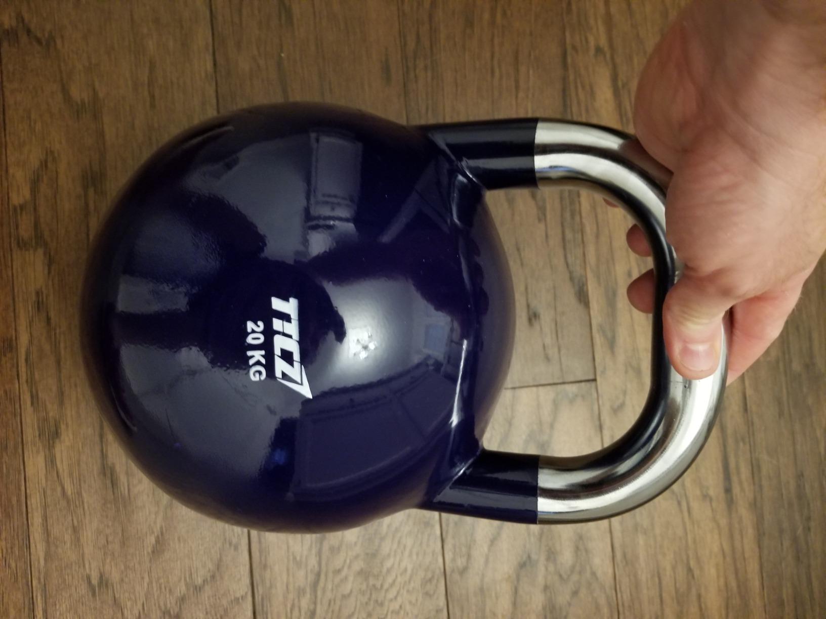POWERT Competition Kettlebell | Premium Quality Coated Steel | Ergonomic Design | Great for Weight Lifting Workout & Core Strength Training & Muscle Building | Color Coded | Single customer photo 1