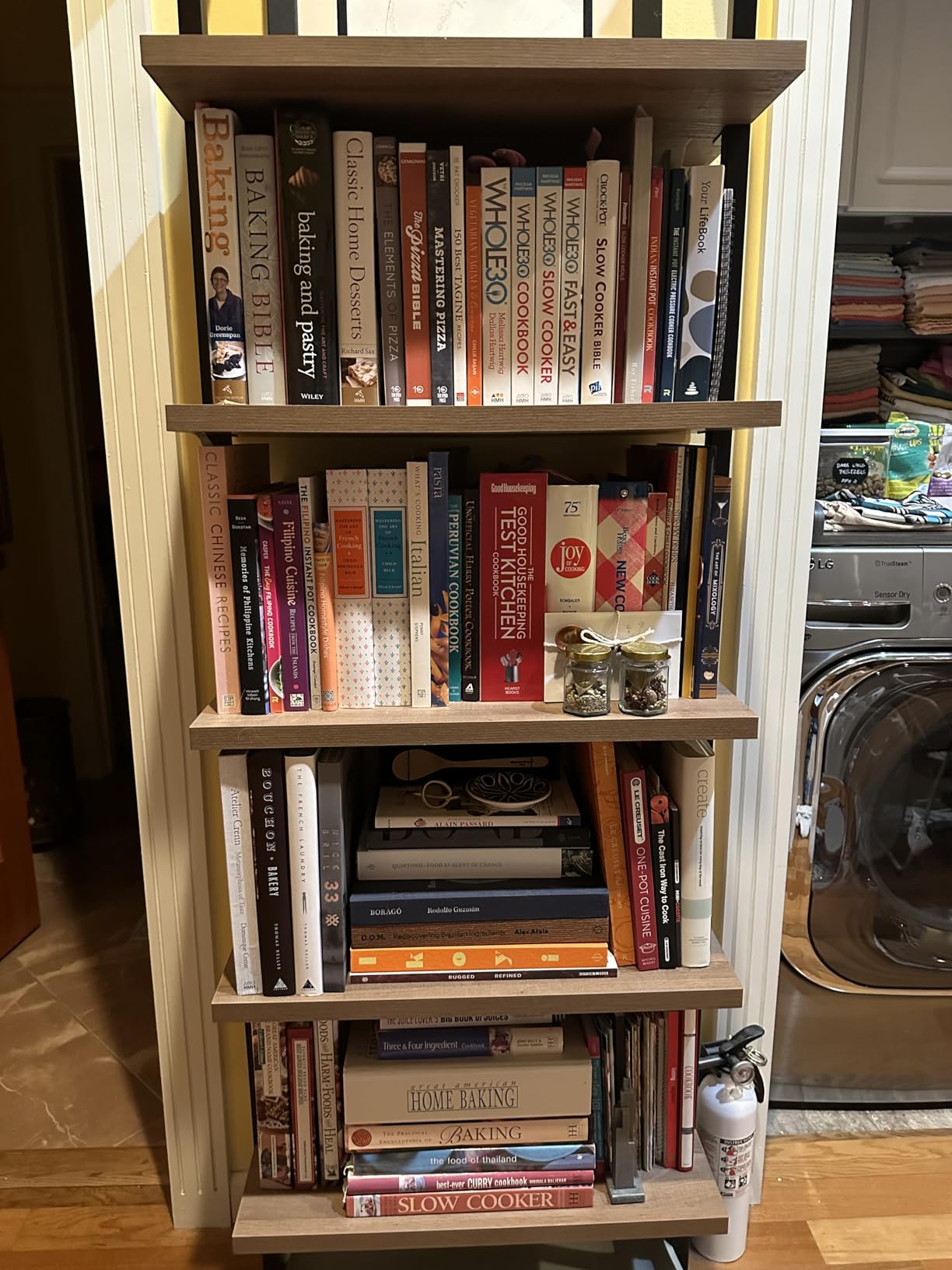 Nathan James White Ladder Bookcase with 5 Shelves customer photo 1