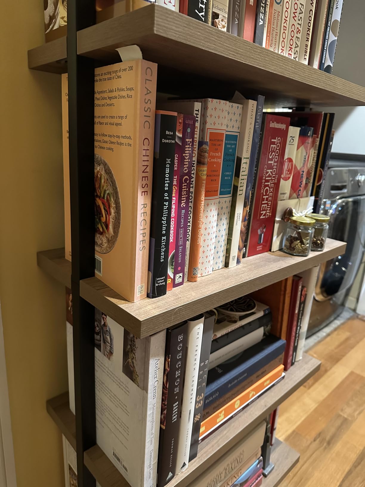 Nathan James White Ladder Bookcase with 5 Shelves customer photo 2