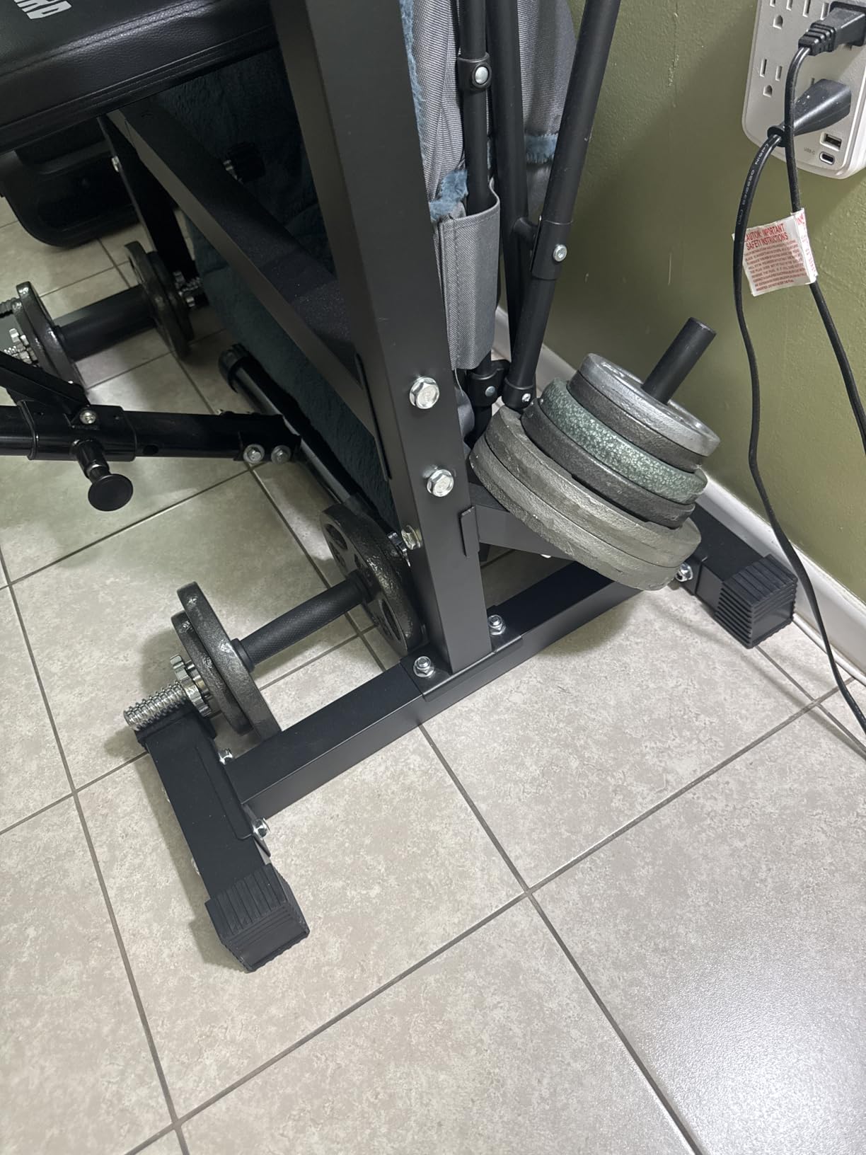 BangTong&Li Squat Rack Stand, Barbell Rack, Bench Press Rack Stand Home Gym Adjustable Weight Rack 550Lbs customer photo 1