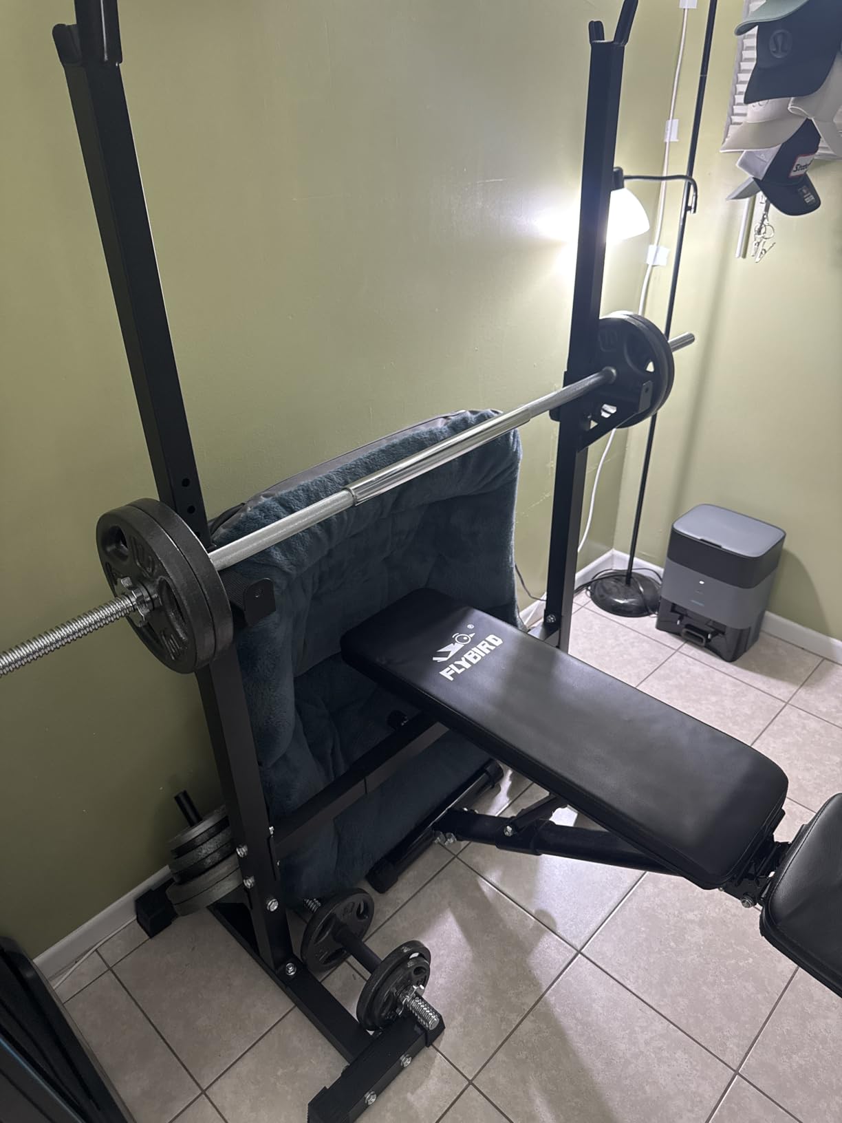 BangTong&Li Squat Rack Stand, Barbell Rack, Bench Press Rack Stand Home Gym Adjustable Weight Rack 550Lbs customer photo 2