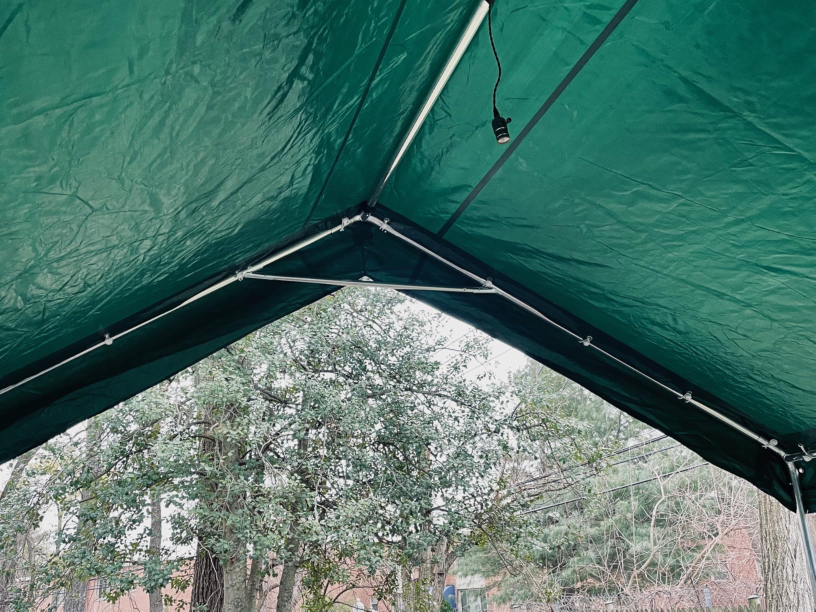 ADVANCE OUTDOOR 12x20 ft Heavy Duty Carport Potable Car Canopy Garage Party Tent Boat Shelter, Adjustable Height from 9.5 ft to 11 ft, Beige customer photo 1