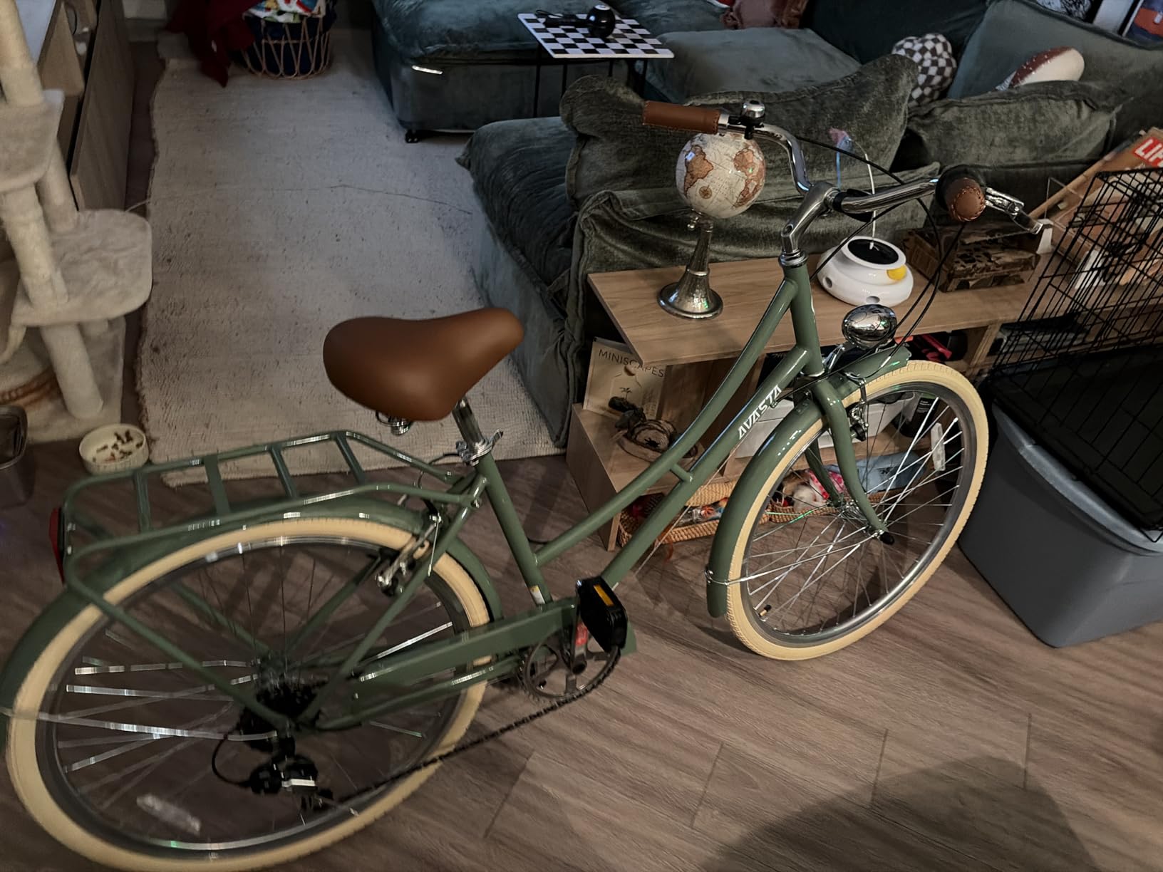 AVASTA Vela 26 Inch High Tensile Steel Frame Women Female Hybrid Bike | Dual V-Brake, Alternative Light or Basket, Wide Saddle, Step-through Frame with Smooth 6-speed for Comfortable Commuting customer photo 1