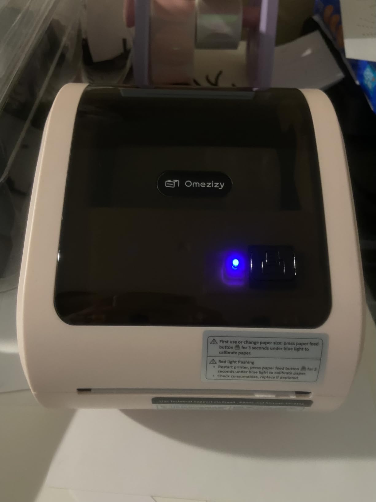 Bluetooth Shipping Label Printer with Built-in Label Bin | D520BT 4x6 Thermal Label Printer for Small Business, Thermal Printers Compatible with USPS, Tiktok, Amazon customer photo 1