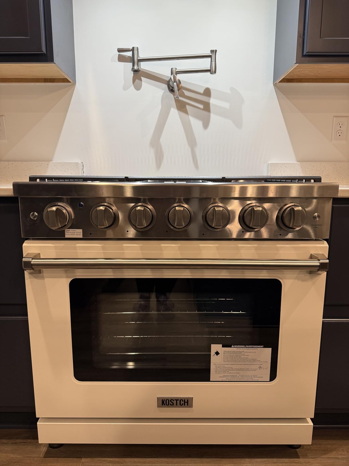 KOSTCH 36 inch Professional Freestanding Pro-Style Natural Gas Range or Liquid Propane Gas Range with 6 Burners, 6.0 cu.ft. Oven Capacity, in Stainless Steel - KOS-36RG03M customer photo 2