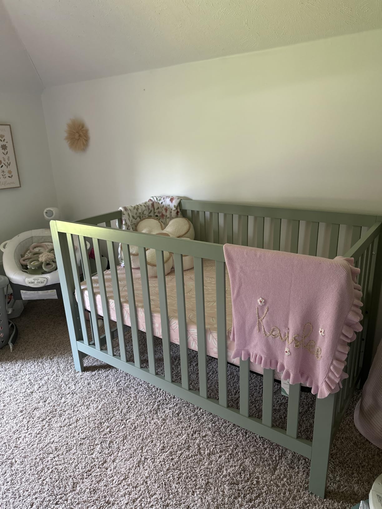 Carter's by Davinci Colby 4-in-1 Low-Profile Convertible Crib in Walnut, Greenguard Gold Certified customer photo 1