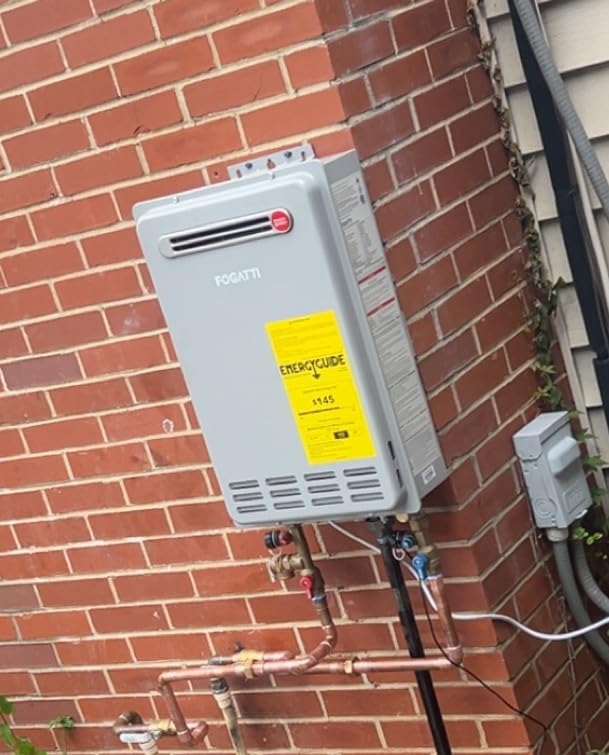 FOGATTI Natural Gas Tankless Water Heater Indoor - Max 5.1 GPM 120,000 BTU, CSA Certified Compact Design On Demand Instant Hot Water Heater - Instagas Comfort 120S Series customer photo 2