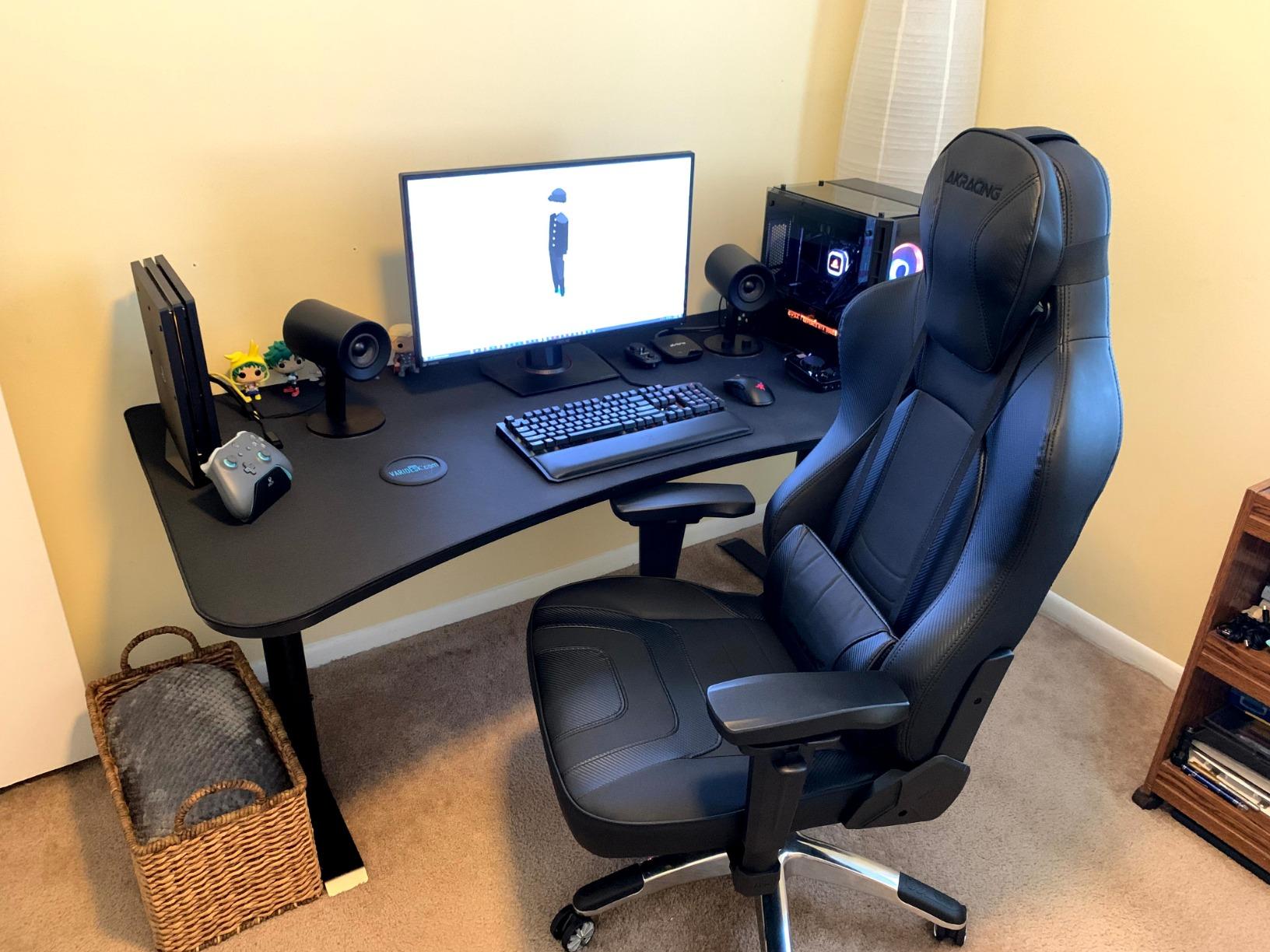 Arozzi Arena Angelo Gaming Desk with Storage - 88.6x28